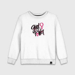 Детский свитшот Girl power black and pink