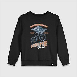 Детский свитшот Горный велосипед, лес, горы, эсктримальный стиль