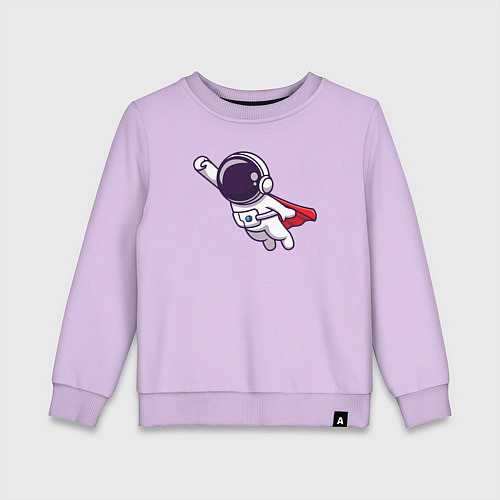 Детский свитшот Космонавт супермен / Лаванда – фото 1