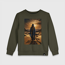 Детский свитшот Человек в пустыне