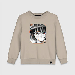 Детский свитшот Оранжевоглазая девушка