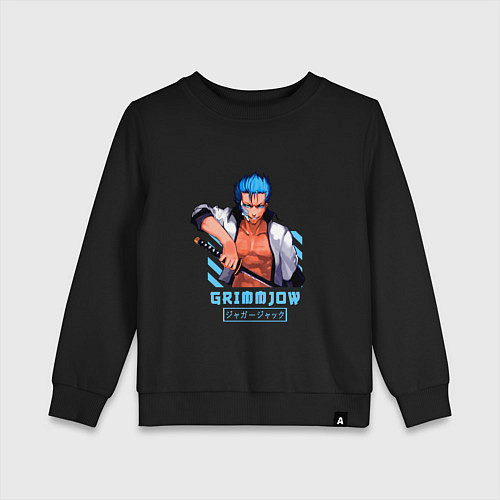 Детский свитшот Блич Гриммджоу / Черный – фото 1