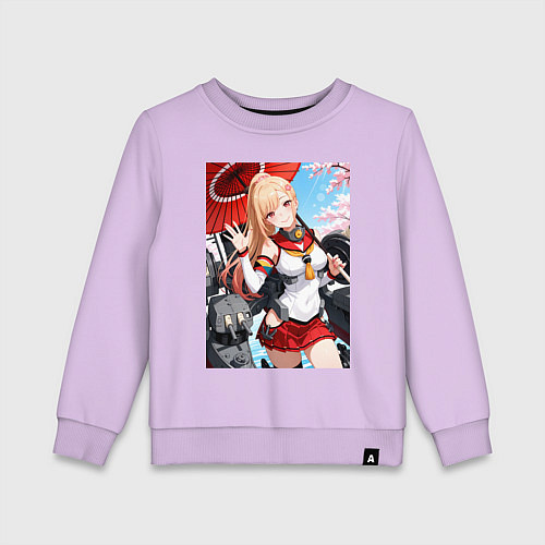 Детский свитшот Марин Китагава косплей Azur Lane / Лаванда – фото 1