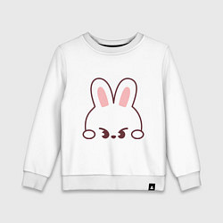 Свитшот хлопковый детский Mischievous Leebit, цвет: белый