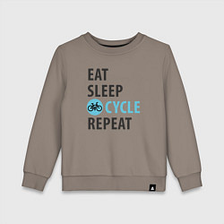 Детский свитшот Еда сон велик