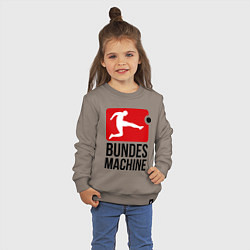 Свитшот хлопковый детский Bundes machine football, цвет: утренний латте — фото 2