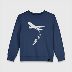 Детский свитшот Plane surfer
