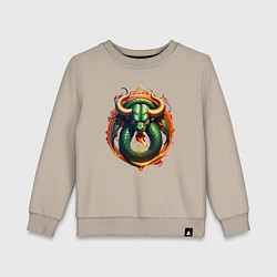 Детский свитшот Телец в тени змеи