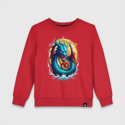 Детский свитшот Водолей в тени дракона