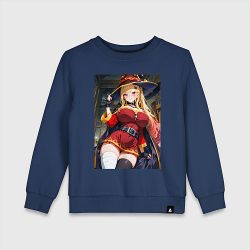 Детский свитшот Марин Китагава косплей Мегумин / Тёмно-синий – фото 1