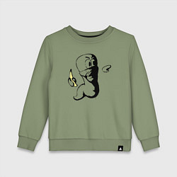 Детский свитшот Червяк с бананом