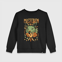 Свитшот хлопковый детский Mastodon - Skull, цвет: черный