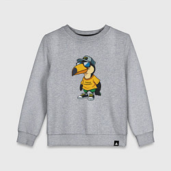 Детский свитшот Тукан в кроссовках