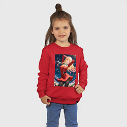Свитшот хлопковый детский Марин Китагава косплей 002 Darling in the Franxx, цвет: красный — фото 2