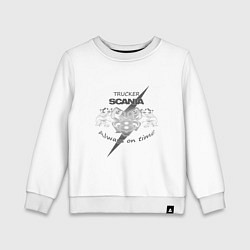 Детский свитшот Scania always on time