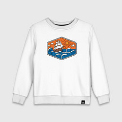 Детский свитшот Кораблик в океане