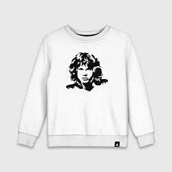 Свитшот хлопковый детский The Doors - Джим Моррисон, цвет: белый