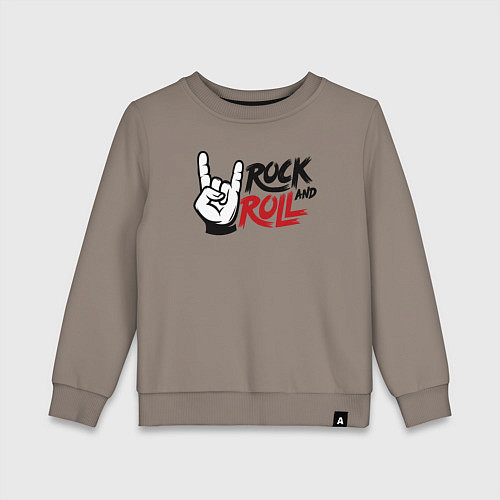 Детский свитшот Style rock and roll / Утренний латте – фото 1