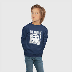 Свитшот хлопковый детский Blondie, цвет: тёмно-синий — фото 2