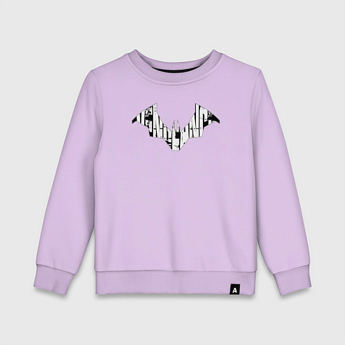 Детский свитшот Batman logo: Vengeance / Лаванда – фото 1