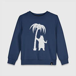 Детский свитшот Мишка возле пальмы