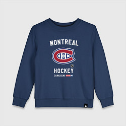 Свитшот хлопковый детский Montreal Canadiens team NHL, цвет: тёмно-синий