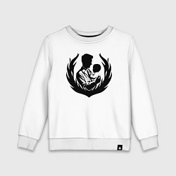 Свитшот хлопковый детский Педиатр с ребенком, цвет: белый