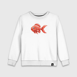 Детский свитшот Милая красная рыбка