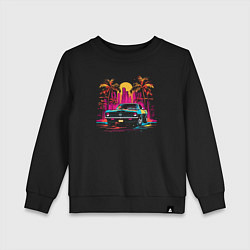 Свитшот хлопковый детский Car color, цвет: черный