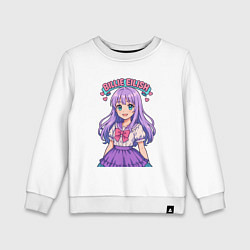 Детский свитшот Билли Айлиш аниме стиль