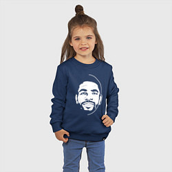 Свитшот хлопковый детский Kyrie Irving, цвет: тёмно-синий — фото 2