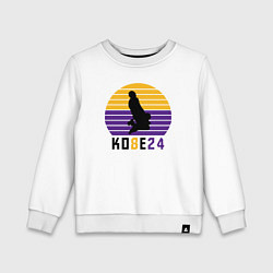 Свитшот хлопковый детский Kobe dunk, цвет: белый