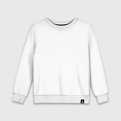 Свитшот хлопковый детский Angel Glow simple - киберпанк, цвет: белый