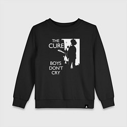 Свитшот хлопковый детский The Cure - парни не плачут, цвет: черный