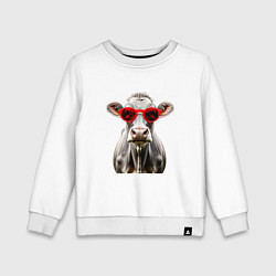 Детский свитшот Корова в очках