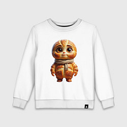 Свитшот хлопковый детский Персонаж - Хлебушек, цвет: белый