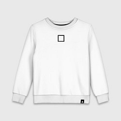 Детский свитшот Игра в кальмара квадрат белая