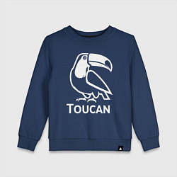 Детский свитшот Тукан в минималистичном стиле