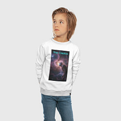 Свитшот хлопковый детский The Creators - space giant, цвет: белый — фото 2