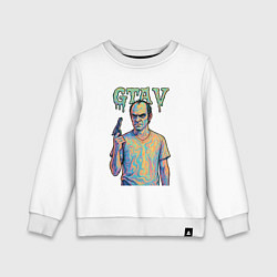 Свитшот хлопковый детский Тревор Филипс, цвет: белый