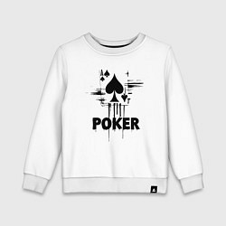 Детский свитшот Покер туз пик