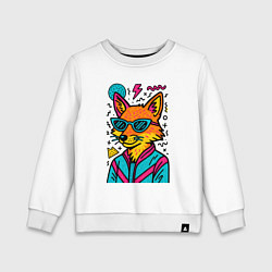 Детский свитшот Лиса поп арт