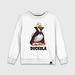 Свитшот хлопковый детский Граф Дакула, цвет: белый