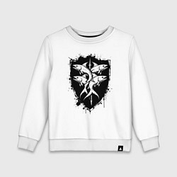 Детский свитшот Четыре рыбы на щите