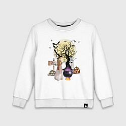 Детский свитшот Полнолуние в Хэллуин