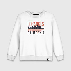 Свитшот хлопковый детский California - Los Angeles, цвет: белый