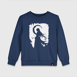 Детский свитшот Девушка гот аниме