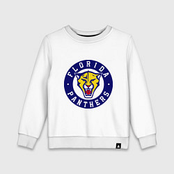 Свитшот хлопковый детский HC Florida Panthers, цвет: белый