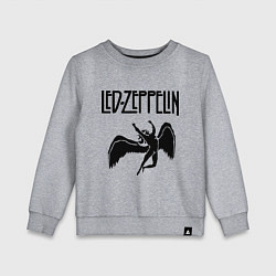 Свитшот хлопковый детский Led Zeppelin, цвет: меланж