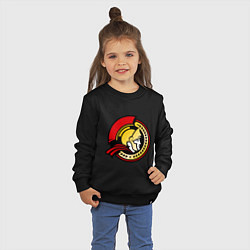 Свитшот хлопковый детский HC Ottawa Senators Alternative, цвет: черный — фото 2